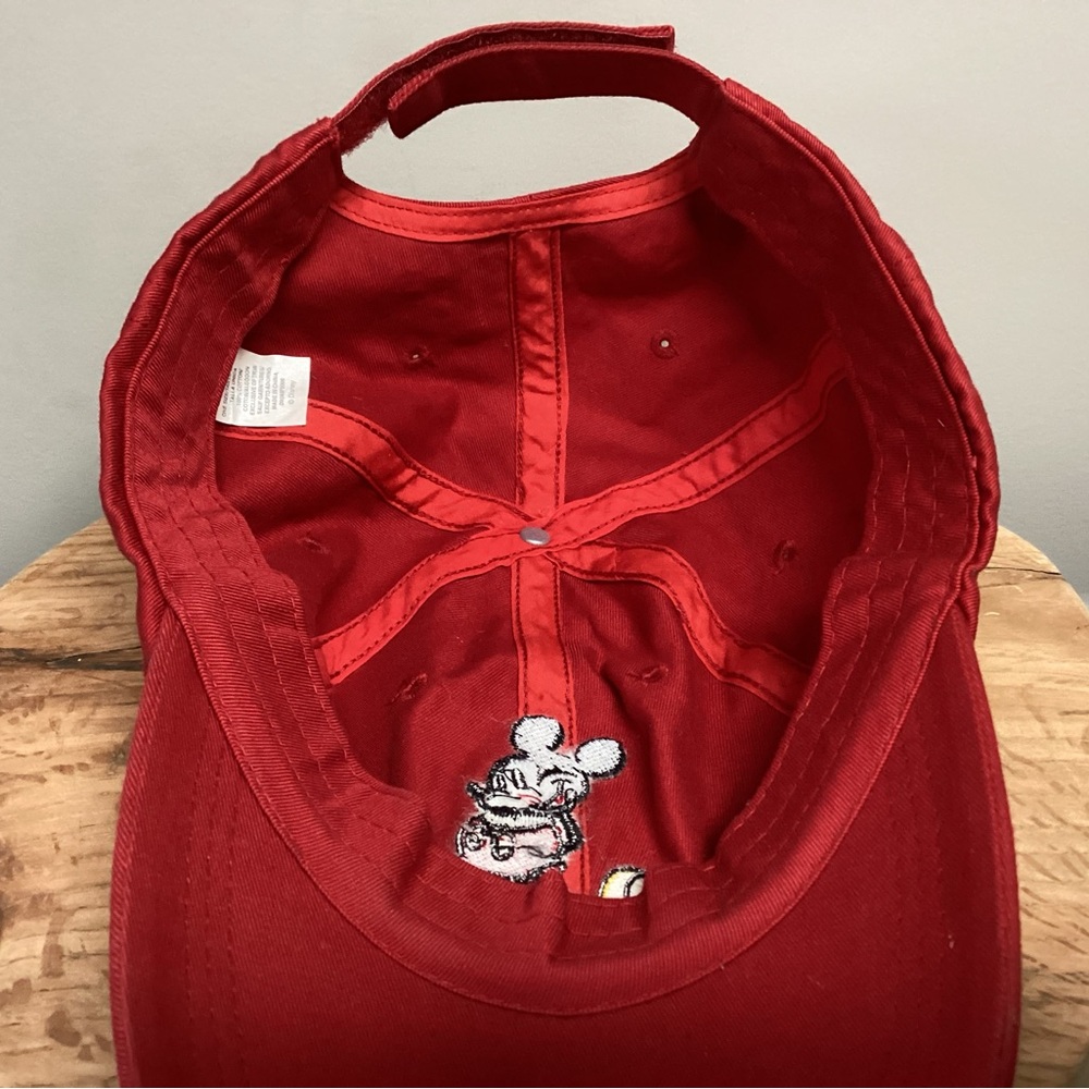 🔴 Mickey Mouse Baseball Hat / Cap - Embroidered w / Rhinestones - Excellent - Picture 9 of 12